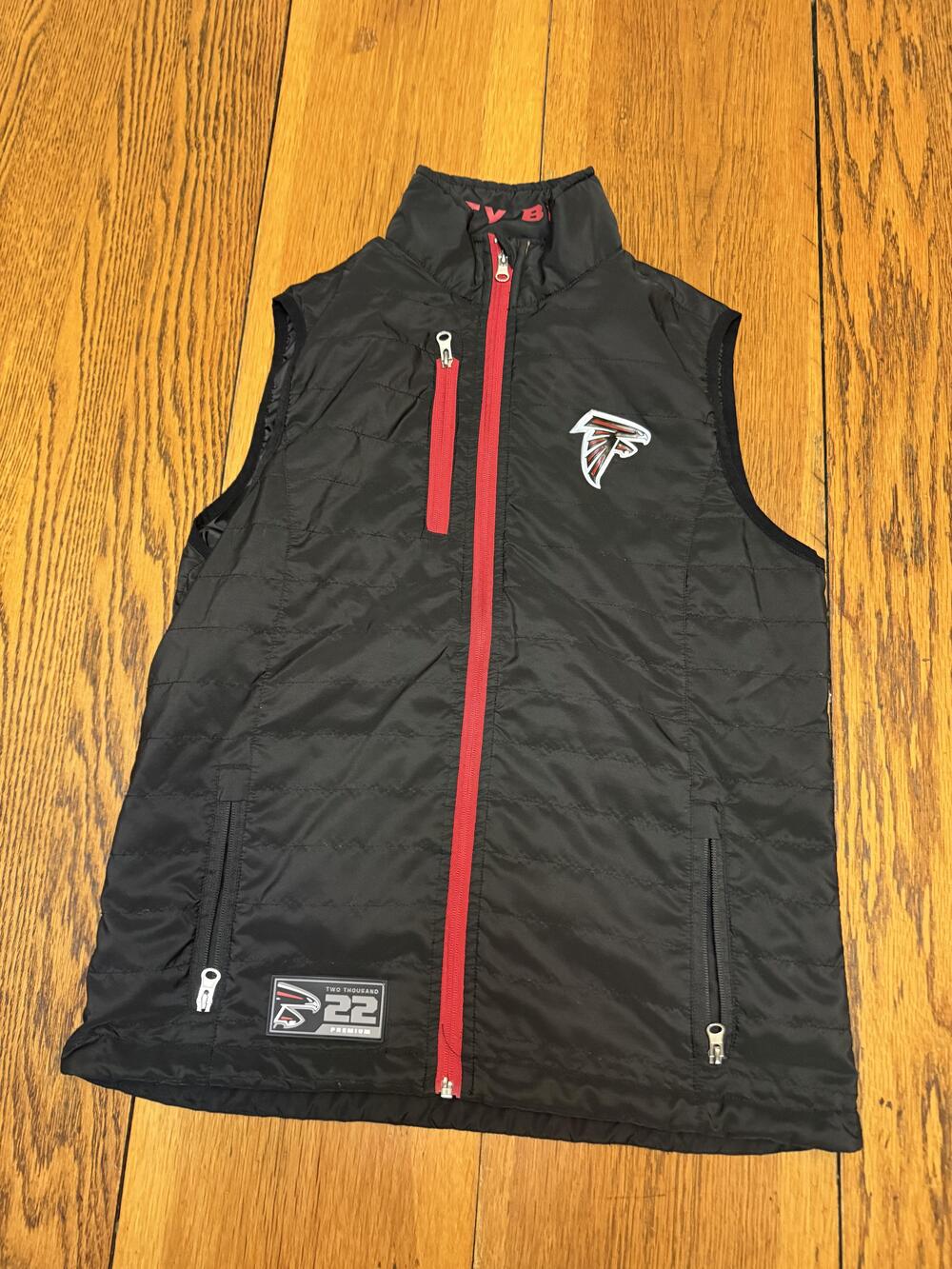 Atlanta Falcons Vest Mens Medium Black NFL Football 2022 Premium Dirty Birds ATL